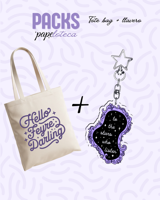 TOTE BAG + LLAVERO ACOTAR