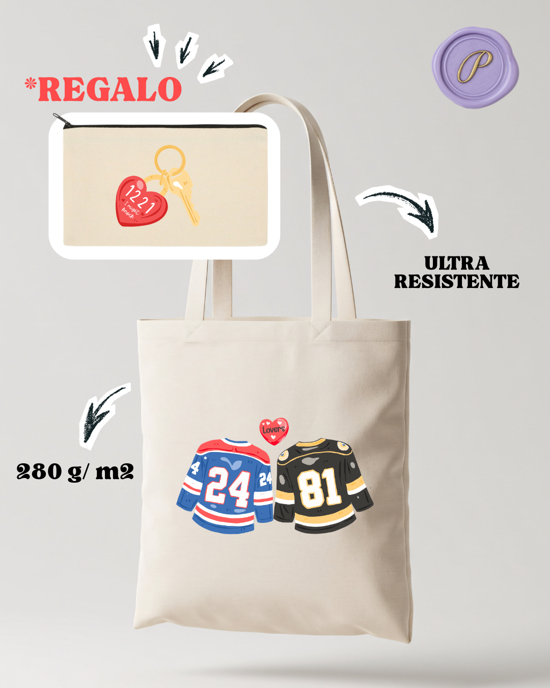 HEATED RIVALRY  TOTE BAG