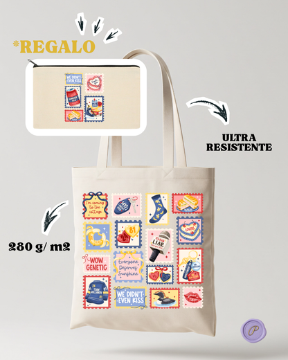 HEATED RIVALRY  COLLAGE TOTE BAG