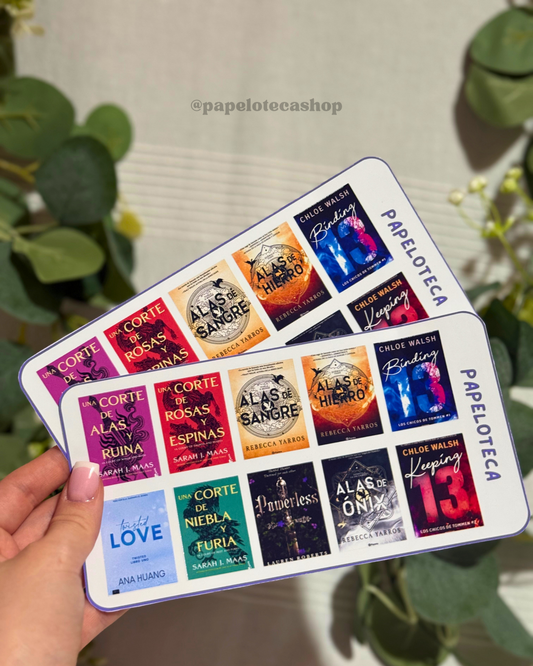 PACK DE 10  PEGATINAS LITERARIAS PERSONALIZADAS