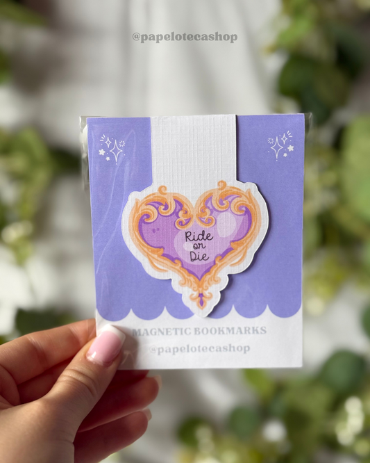 MAGNETIC BOOKMARKS RIDE OR DIE