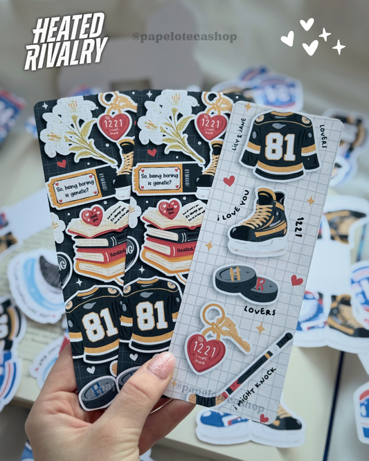 BOOKMARKS YELLOW HEATED RIVALRY