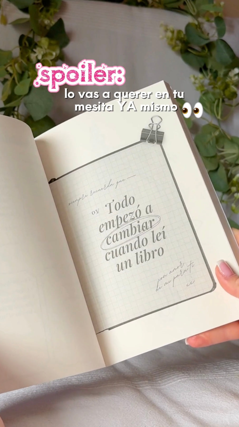 The reading journal / Diario de lectura